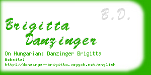 brigitta danzinger business card